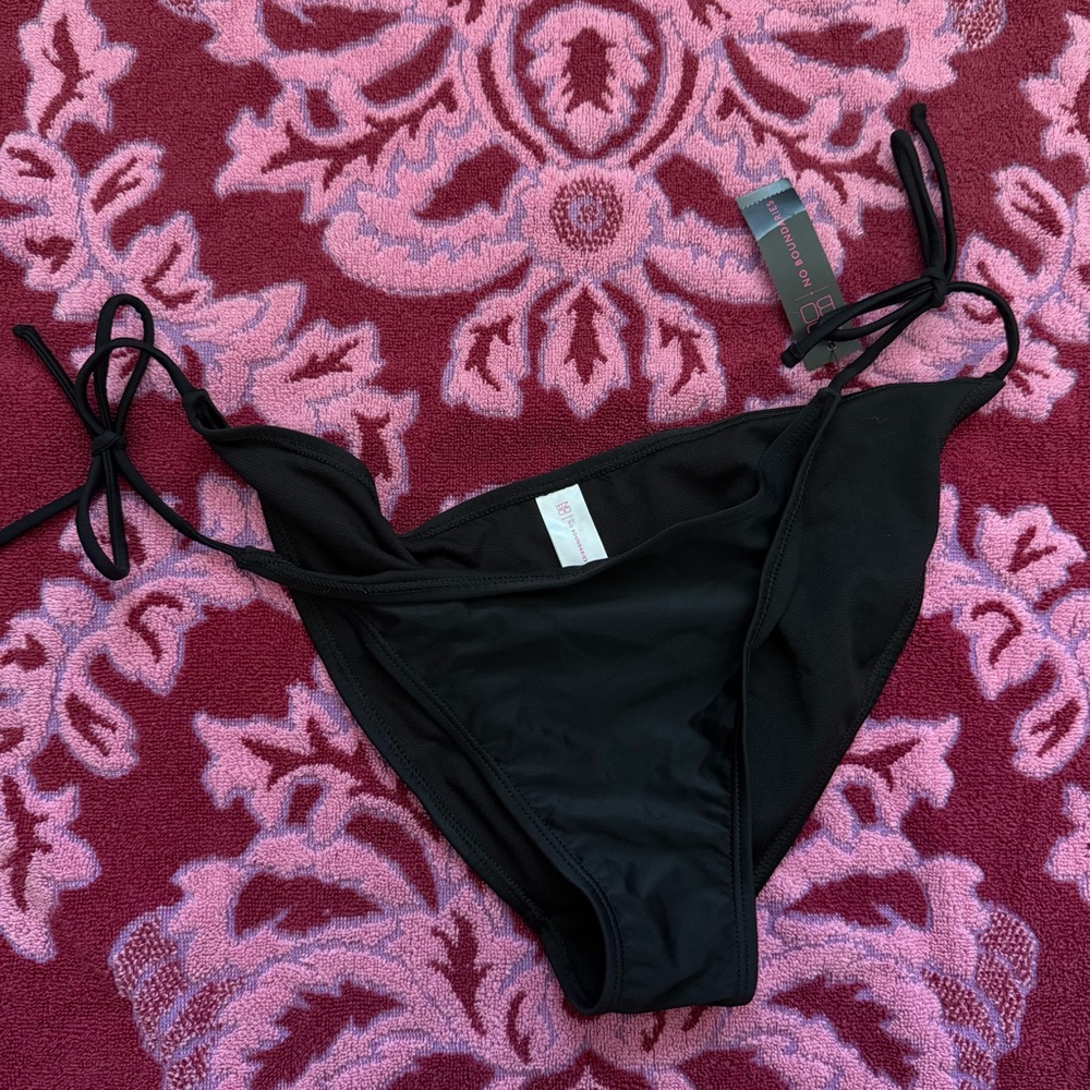 Brand new with tags Black bikini side tie bottoms swimwear beach vacation